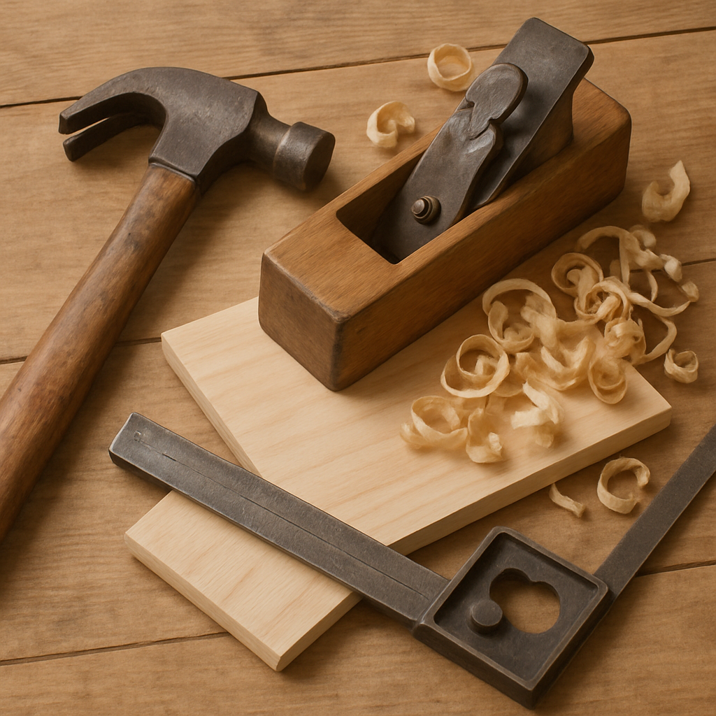 Woodworking tools and materials
