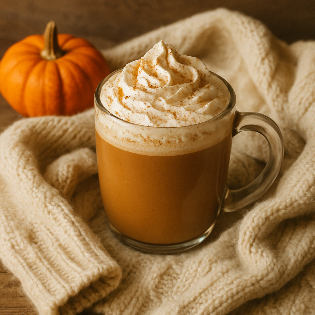 Pumpkin spice latte and cozy sweater