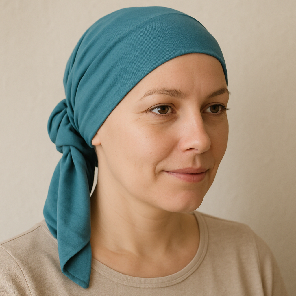 Exemplo de turbante oncologico