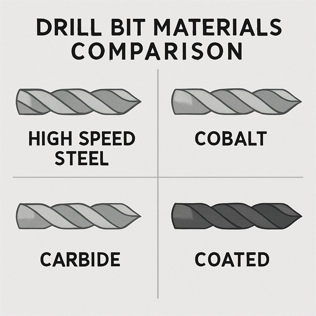 Drill bit materials comparison