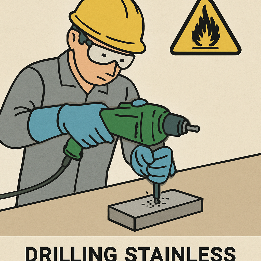 Drilling stainless steel safely