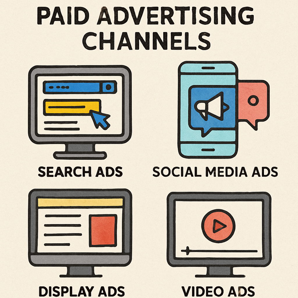 Different Paid Advertising Channels