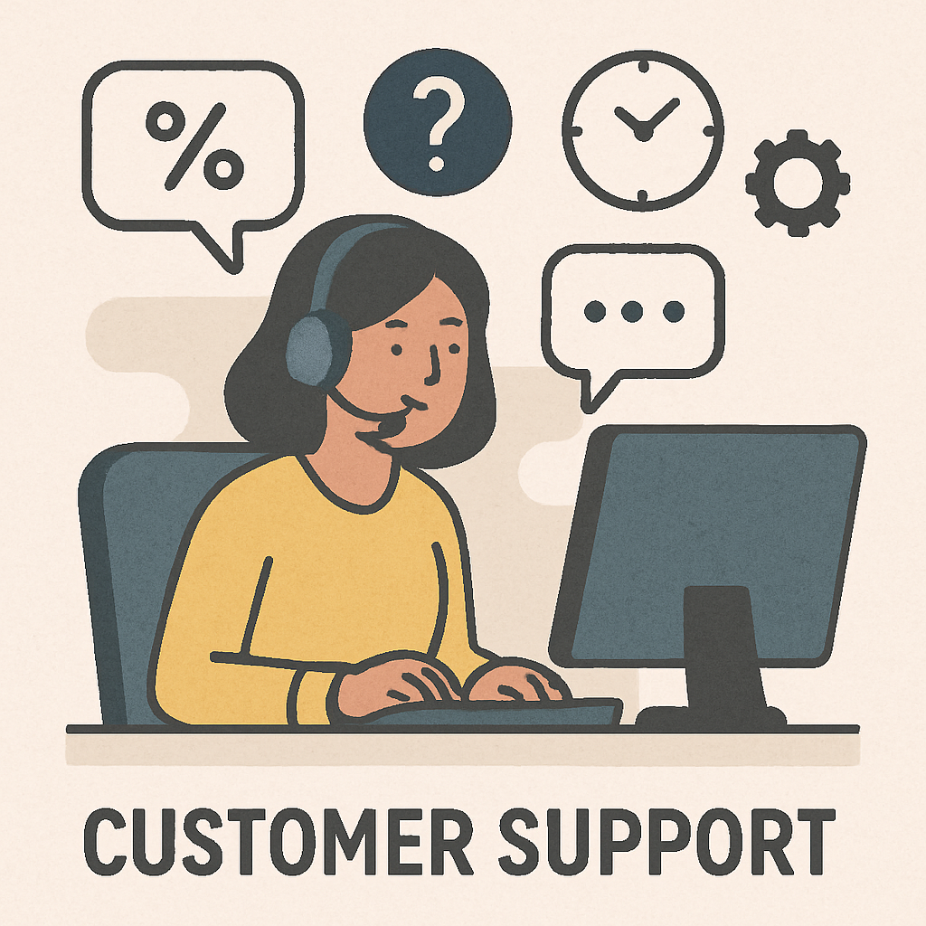 Customer support concept
