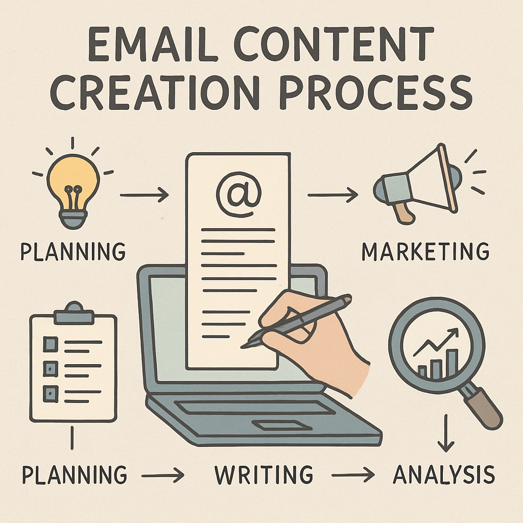 Email content creation process