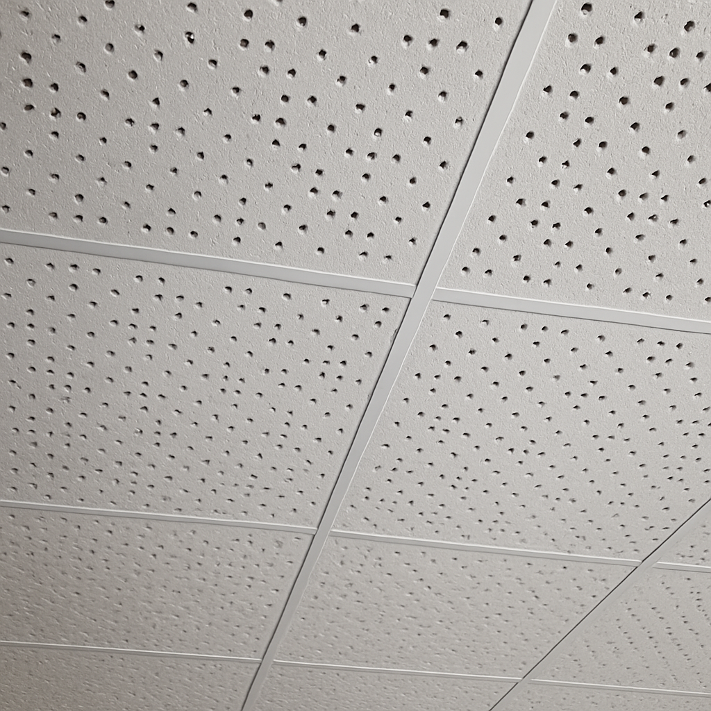 Acoustic gypsum ceiling