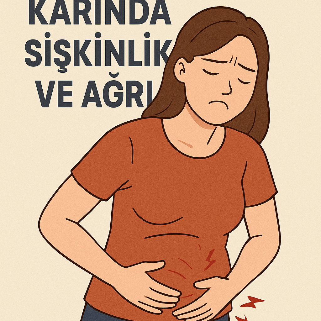 karında şişkinlik ve ağrı