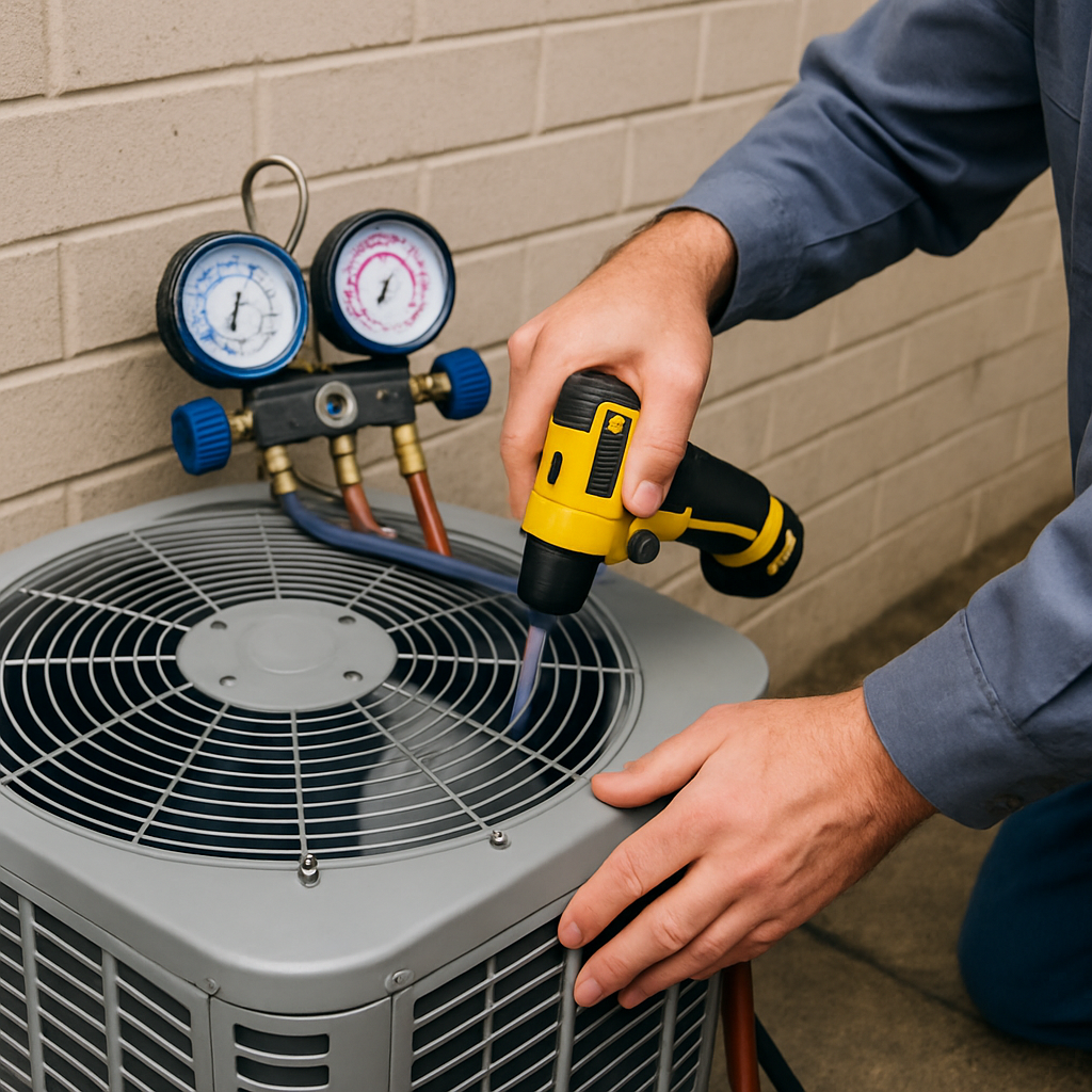 Condenser unit maintenance