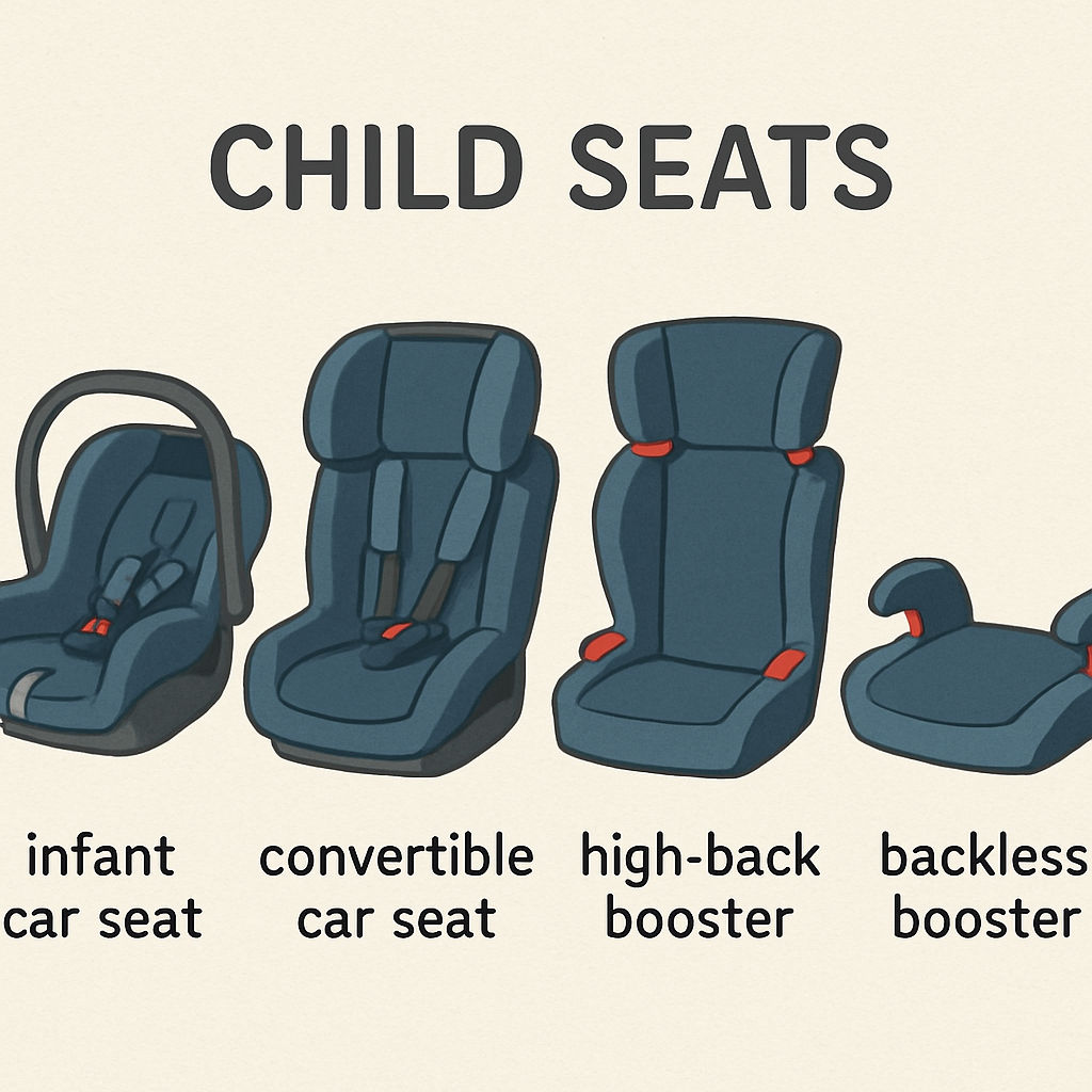 different types of child seats