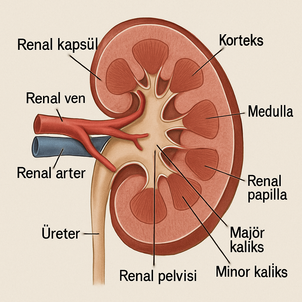 Sol böbrek anatomisi