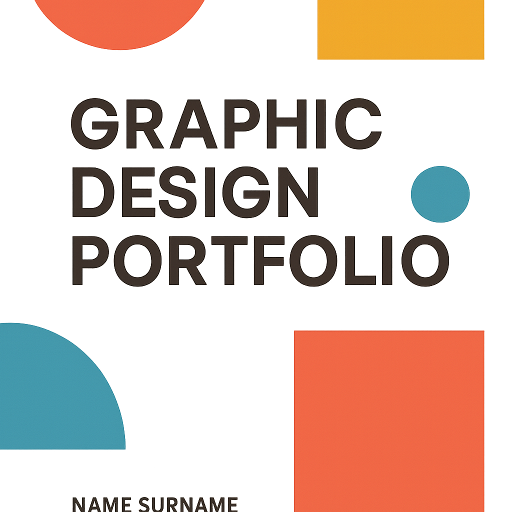 Graphic design portfolio cover