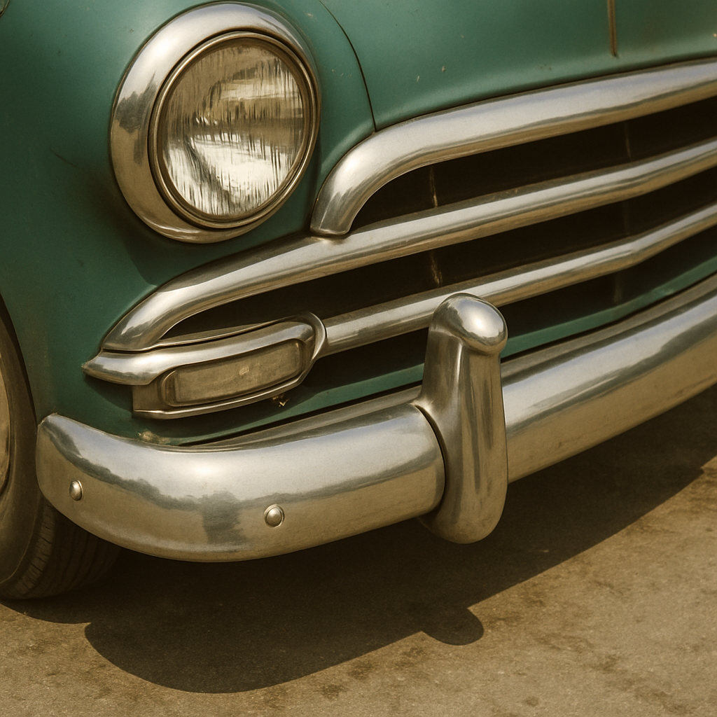 Vintage car bumper design