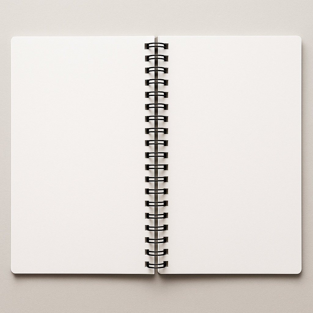 Pages Bound with Wire O Binding Laying Flat