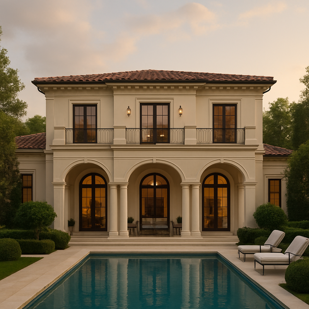 Luxurious villa exterior