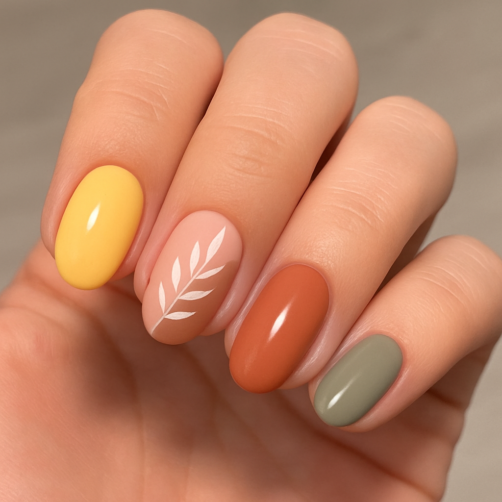 Transitional nail designs from summer to fall