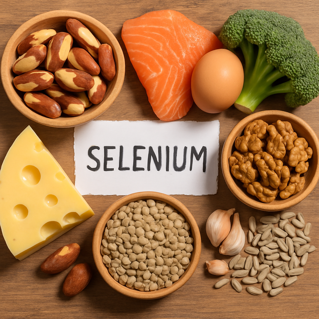 A variety of selenium-rich foods
