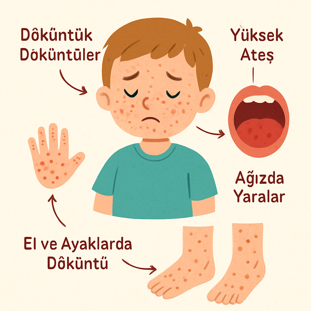 Çocuklarda el ayak hastalığı belirtileri