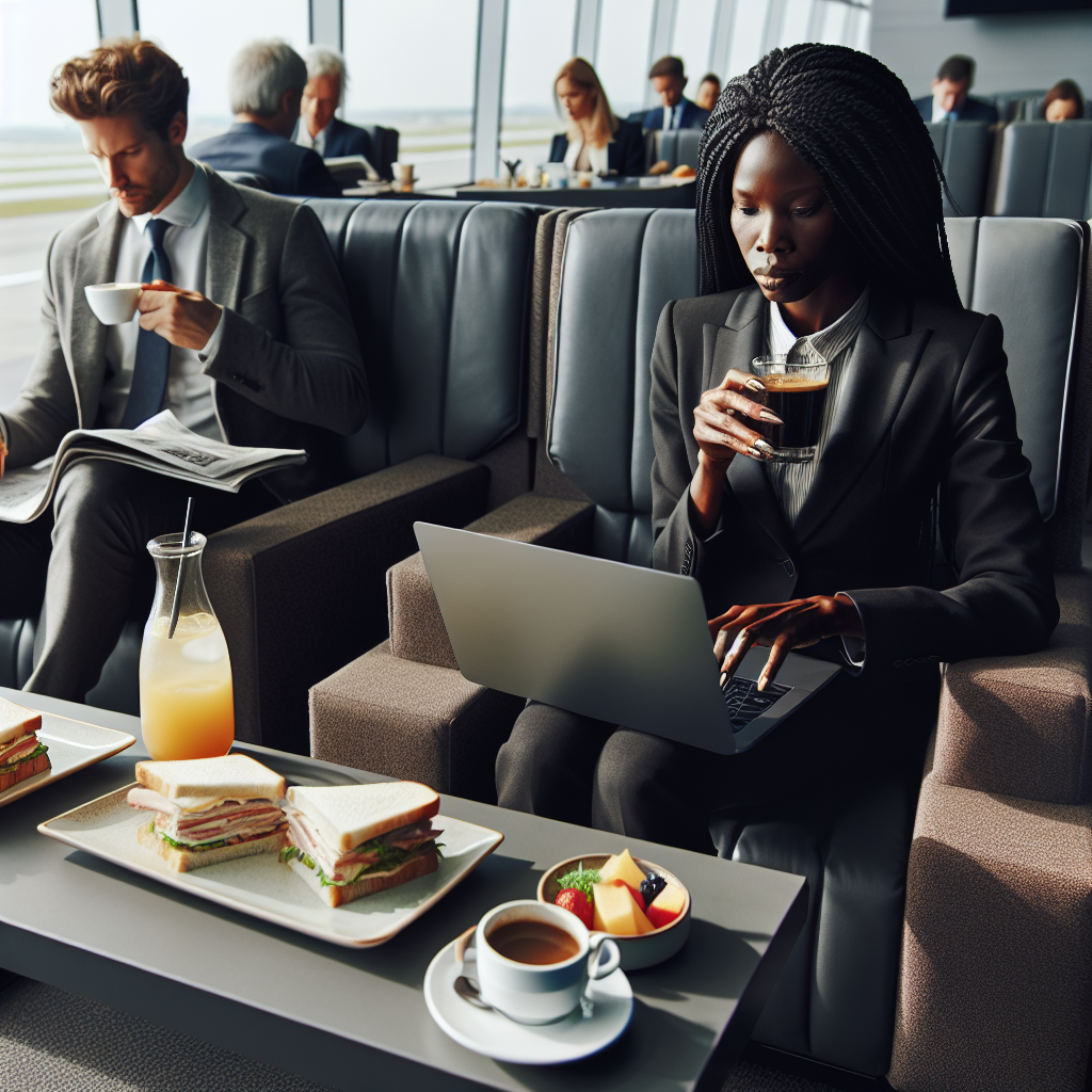 Lunch in Airport Lounge, Airport Services
