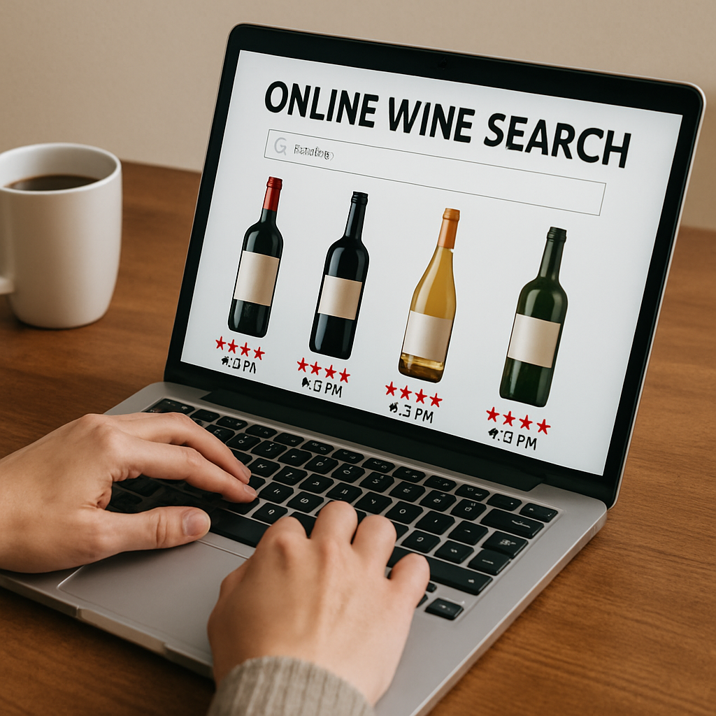 Researching wine online