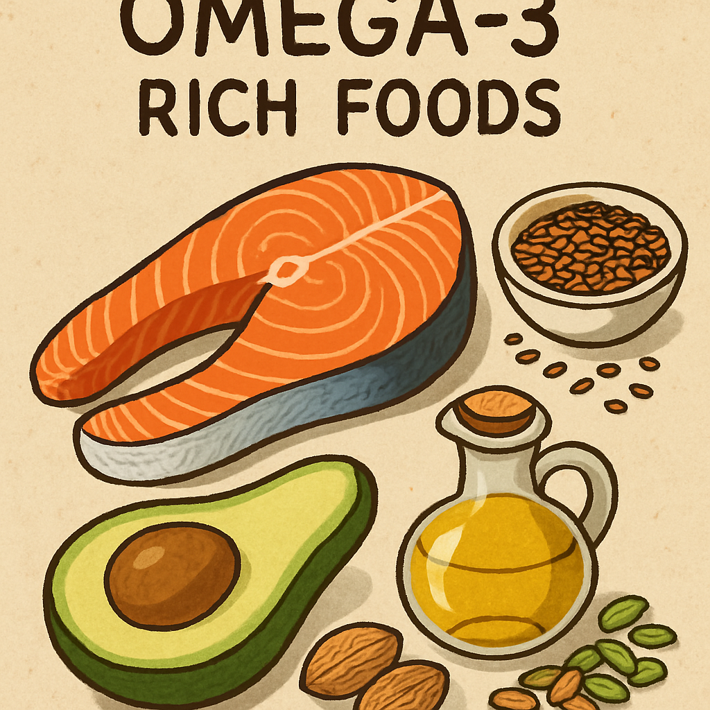 Omega-3 rich foods like salmon