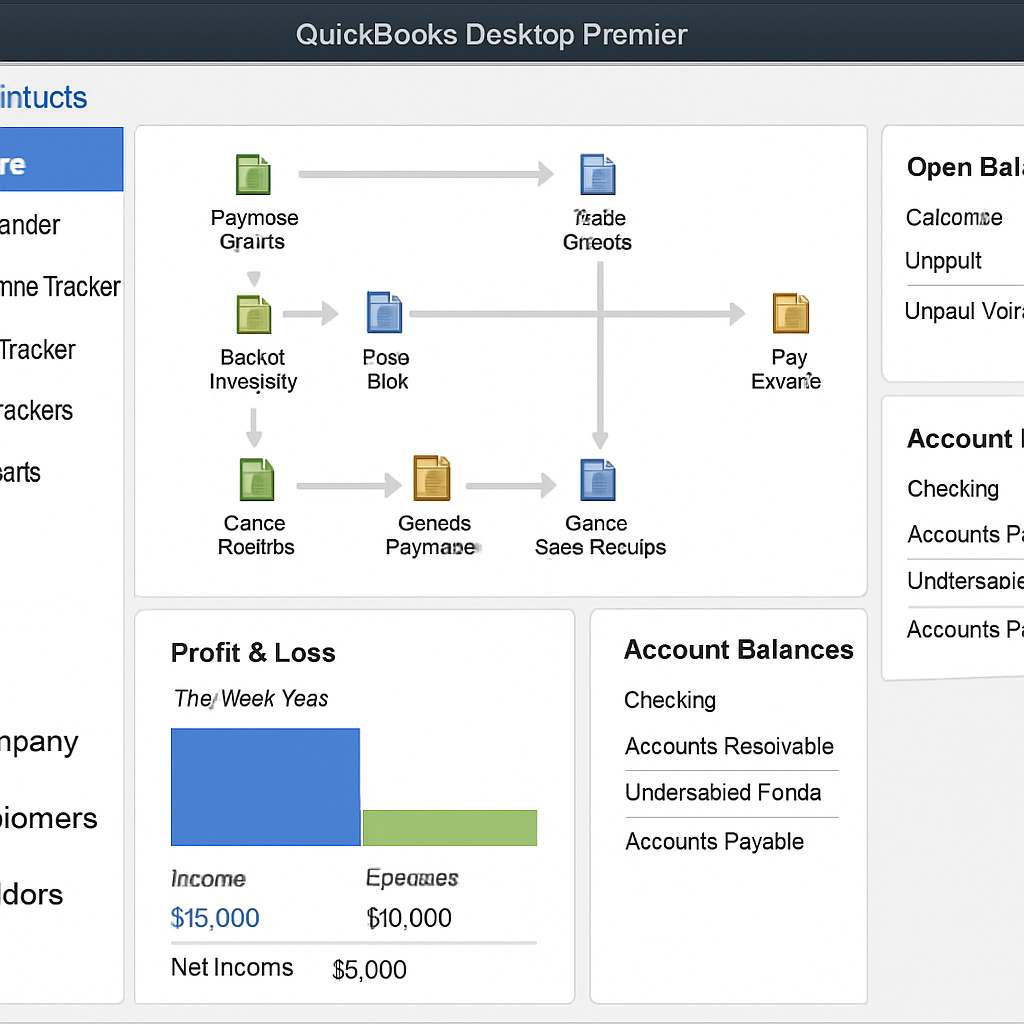 QuickBooks Desktop Premier dashboard