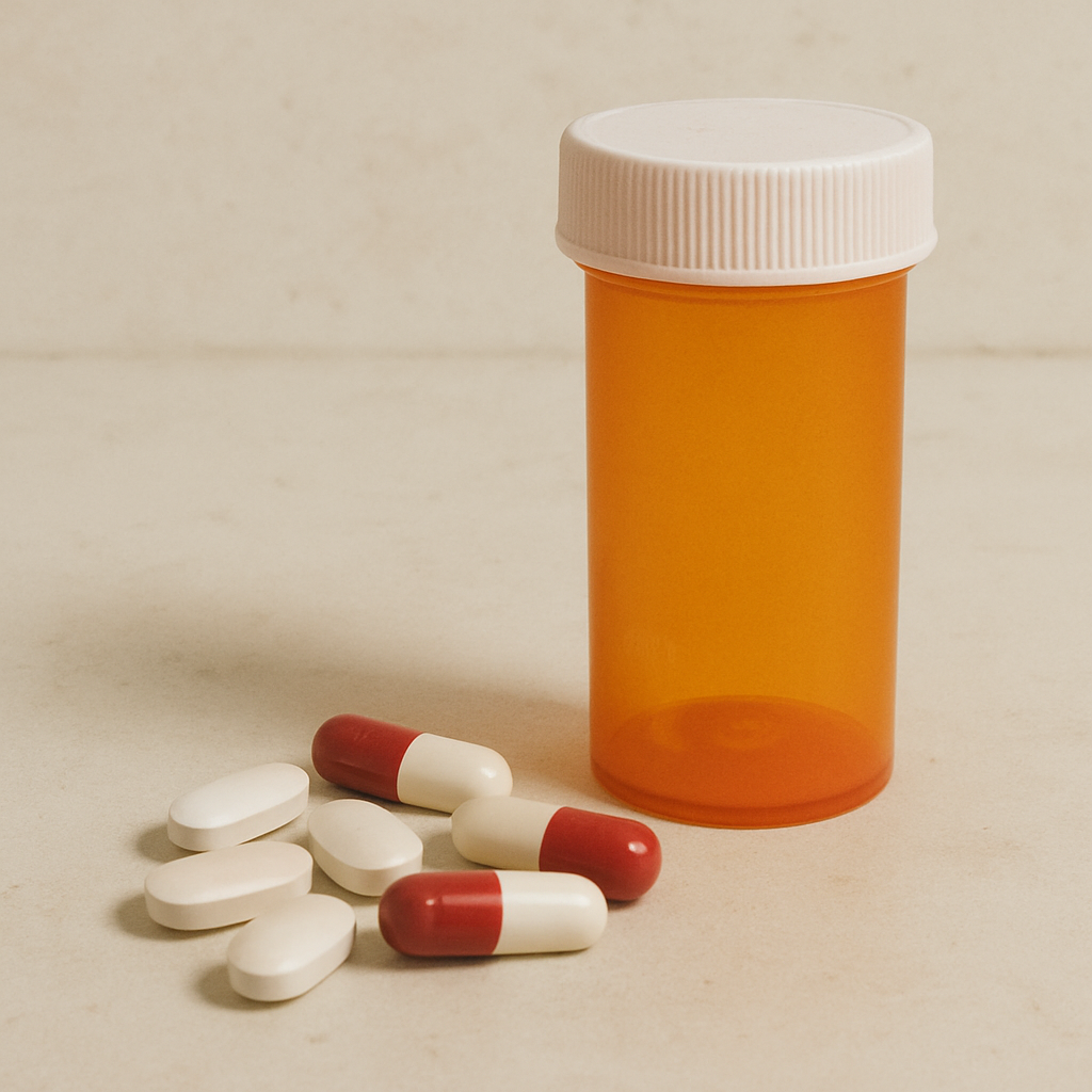 Pills and prescription bottle