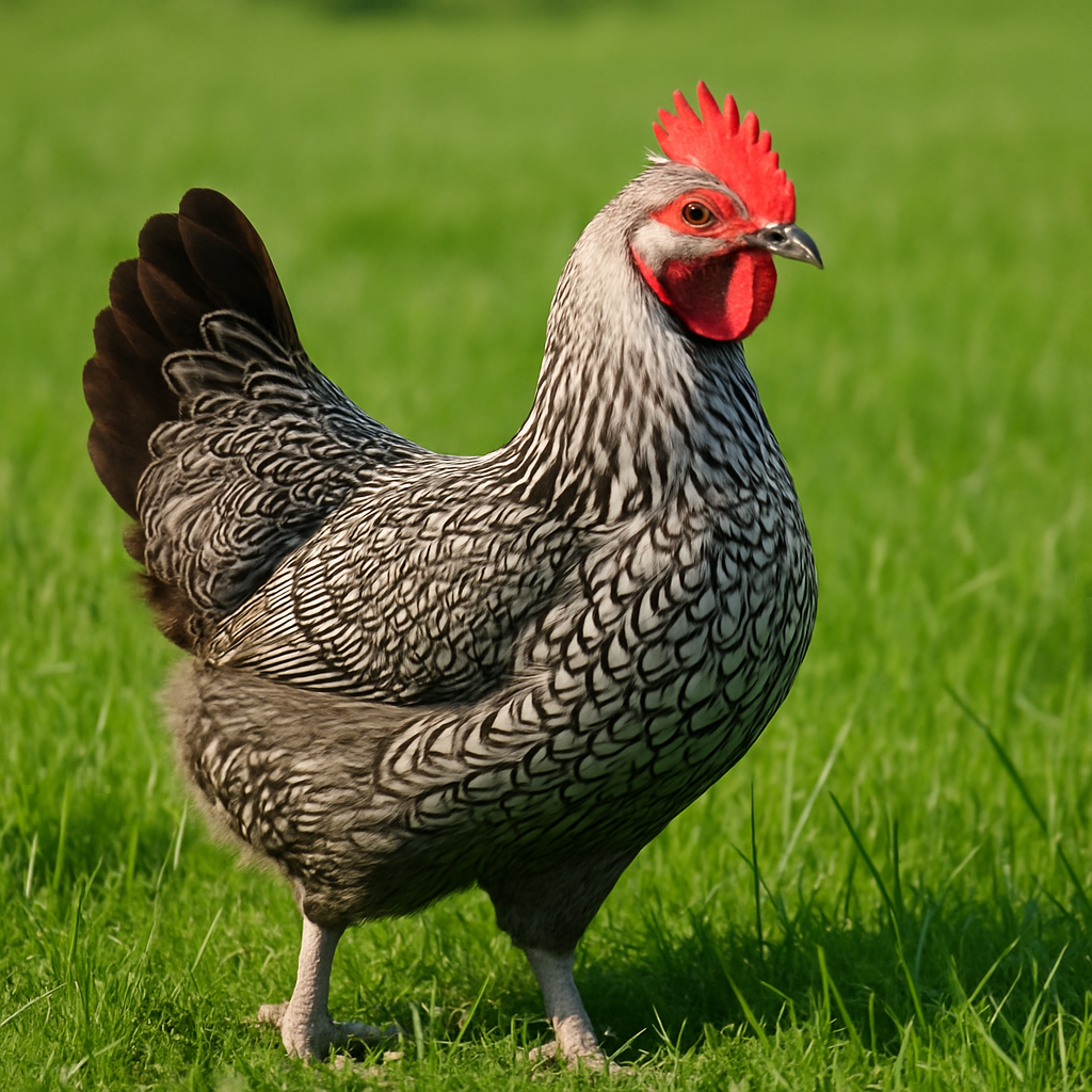 Deathlayer Chicken in a Green Field