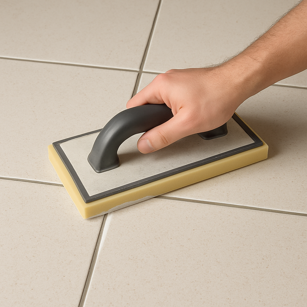 Clean tile with epoxy grout