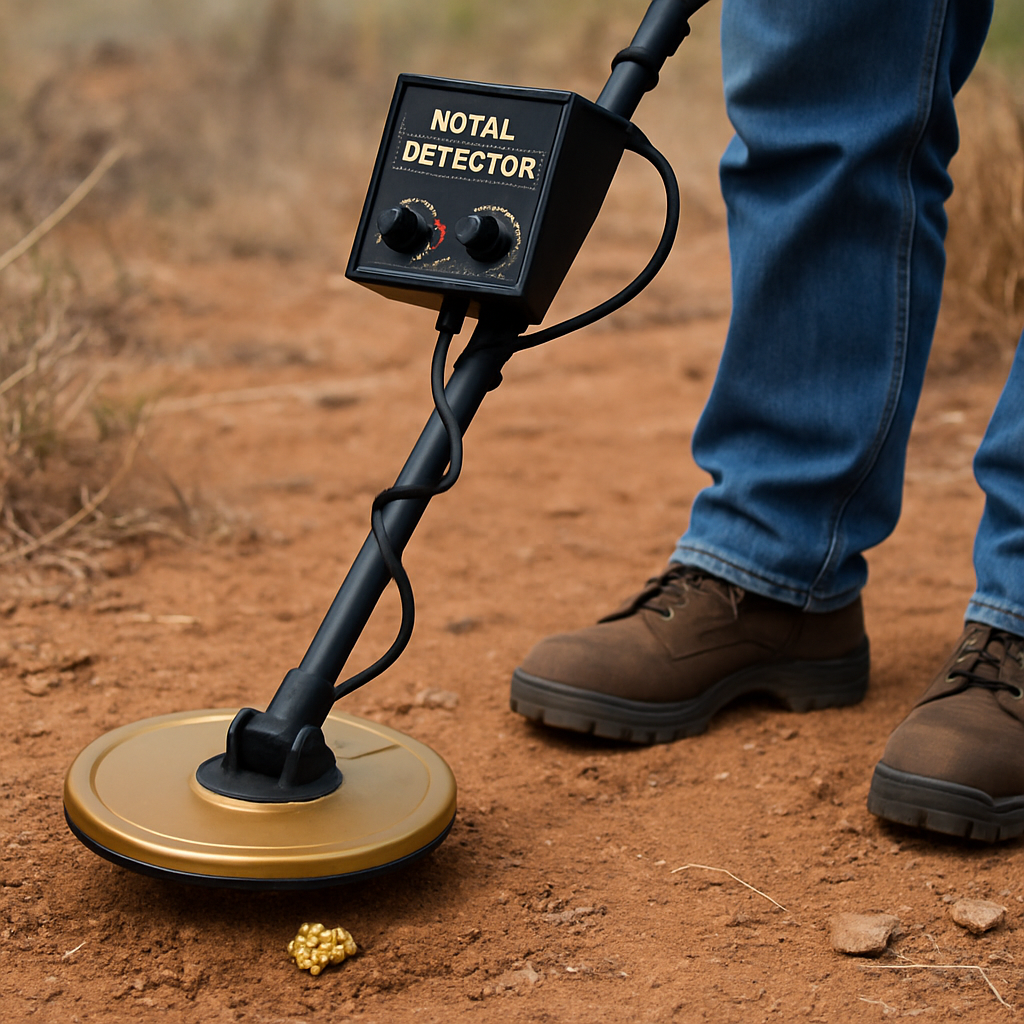 Gold Metal Detector in Action
