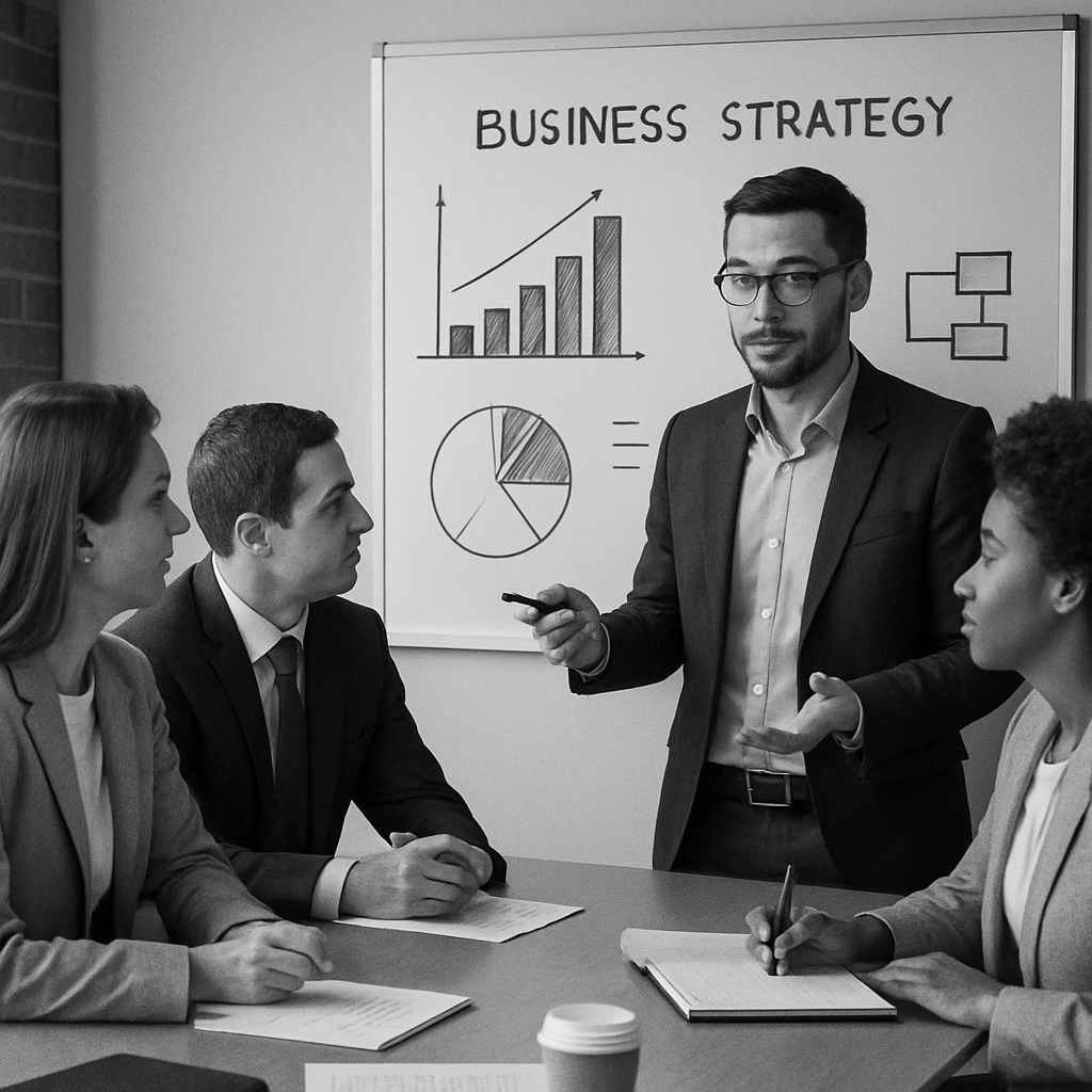 Business strategy meeting