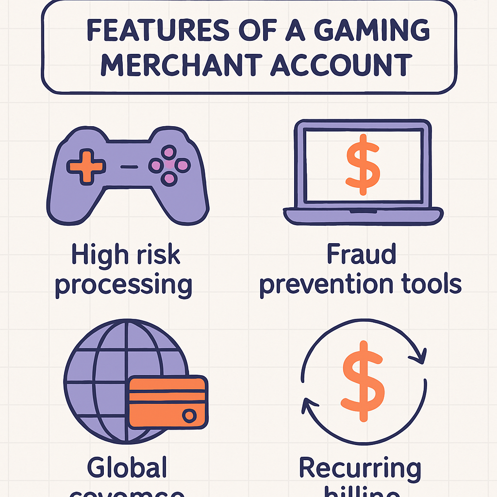 Features of a gaming merchant account