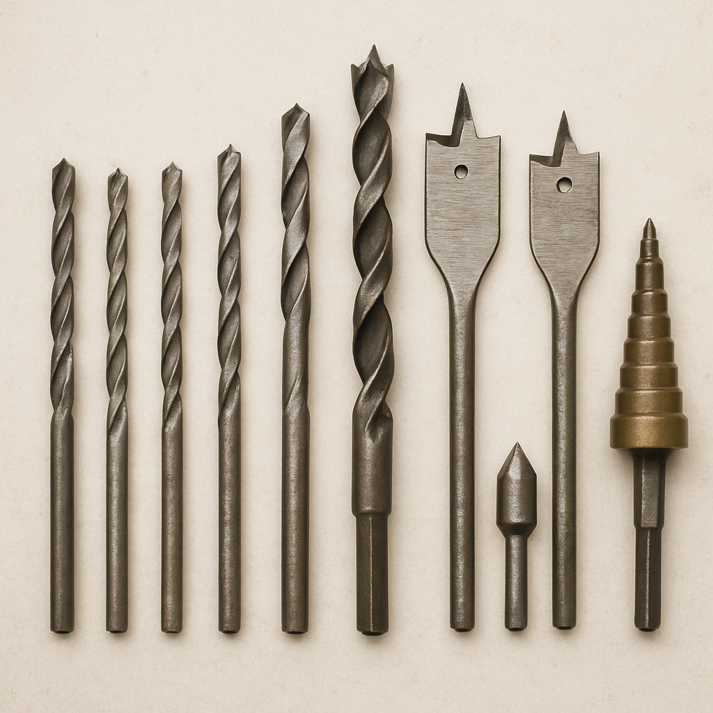 Image of various drill bits