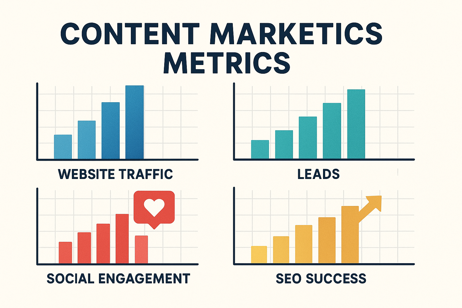 Graph of Content Marketing Metrics