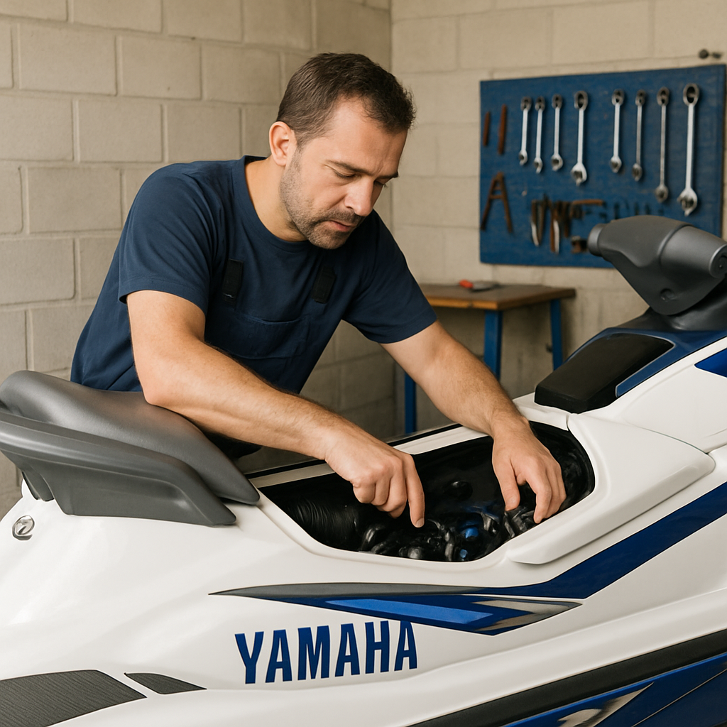 Manutenção do Jet Ski Yamaha