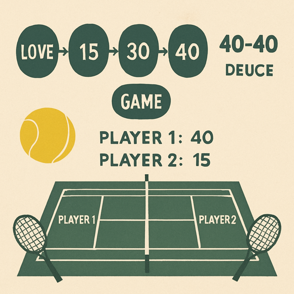 Tennis scoring explanation
