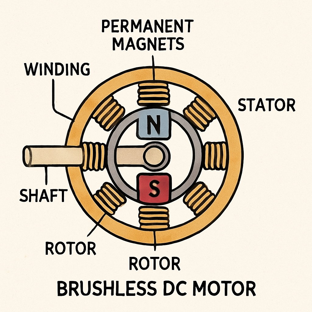 Brushless DC Motor Diagram