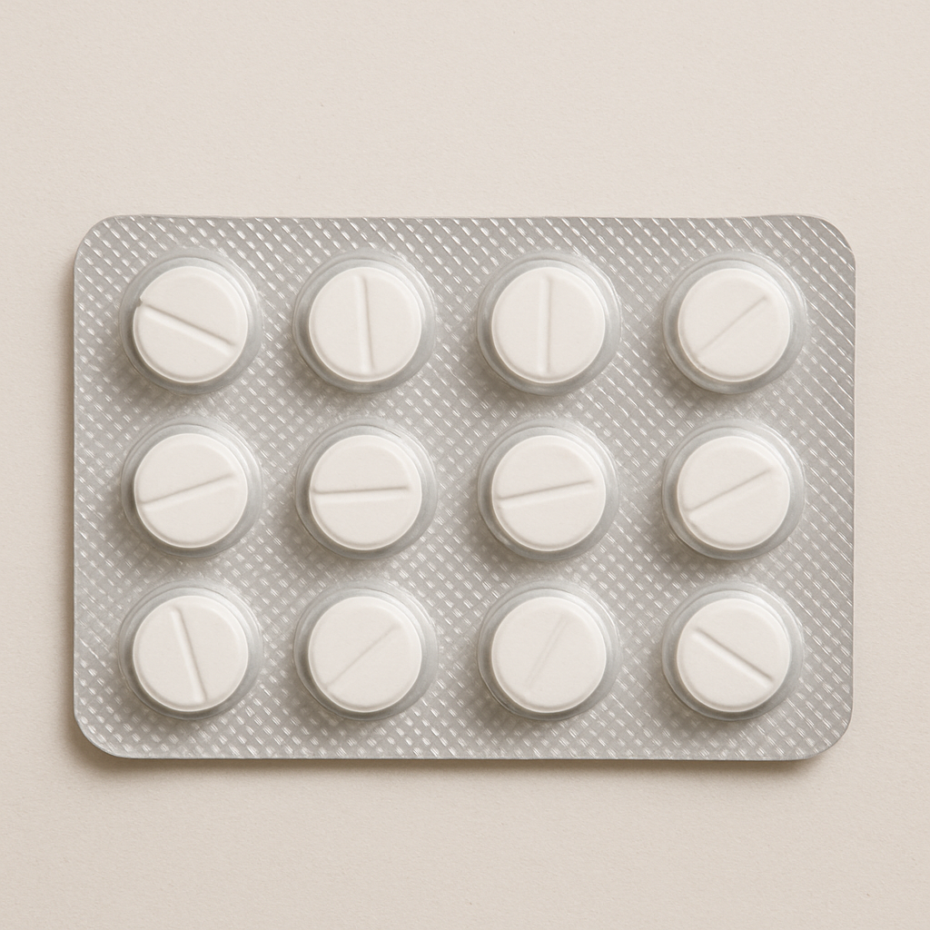 Medication blister pack with pills