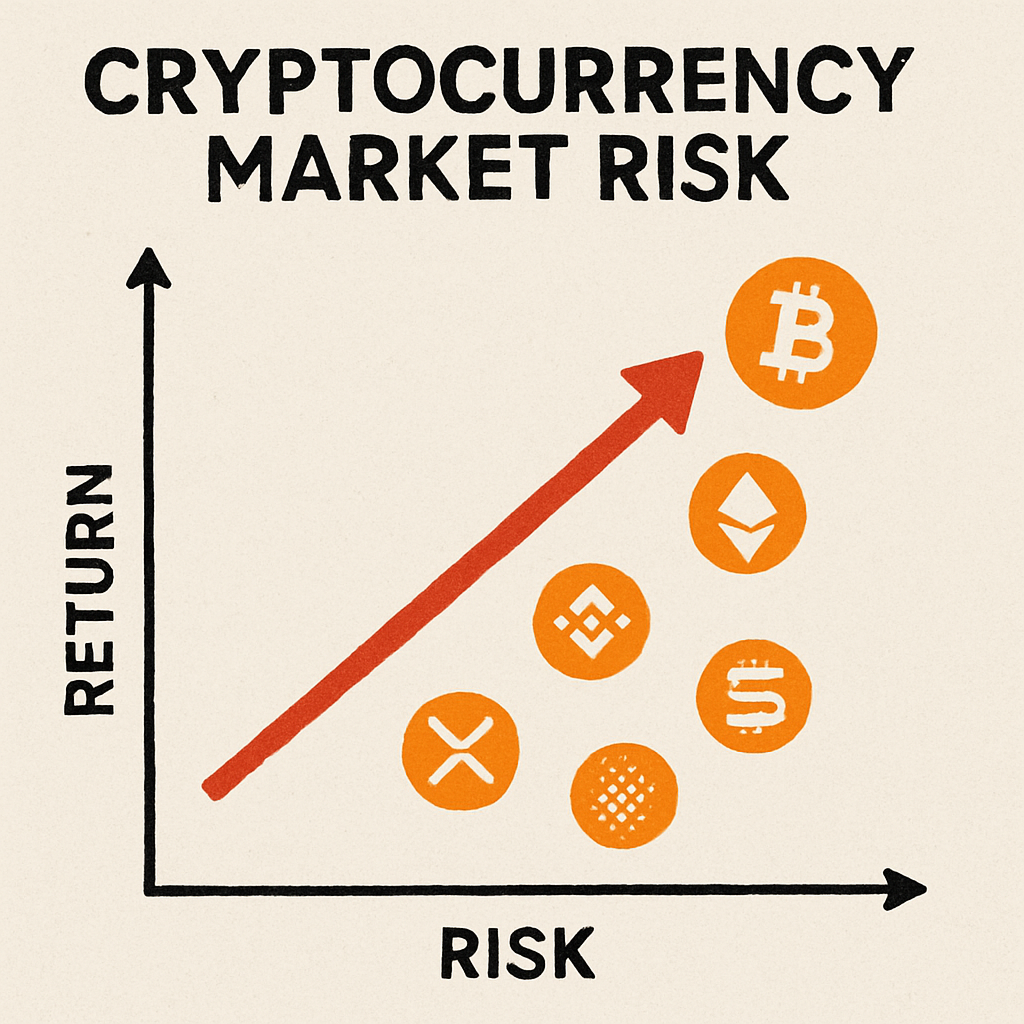 Cryptocurrency market risk chart