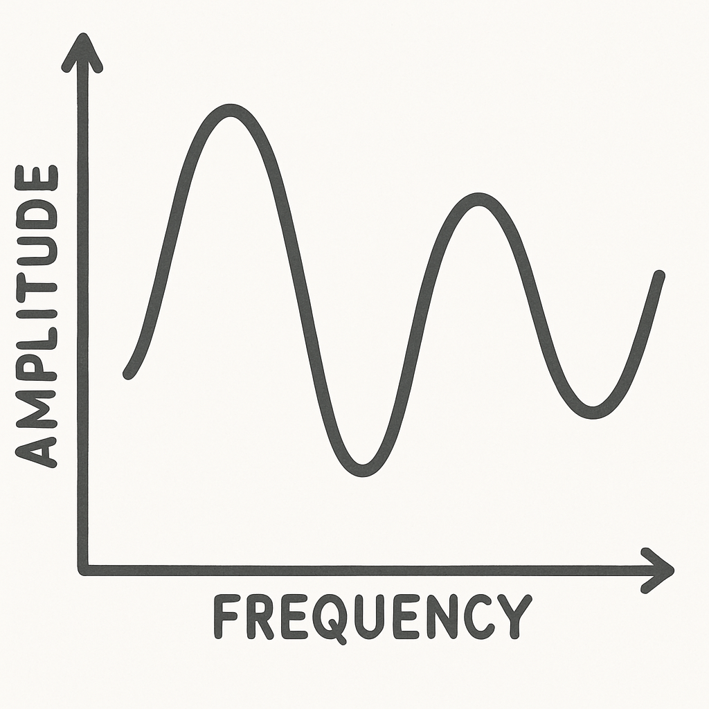 Graph of frequency and amplitude