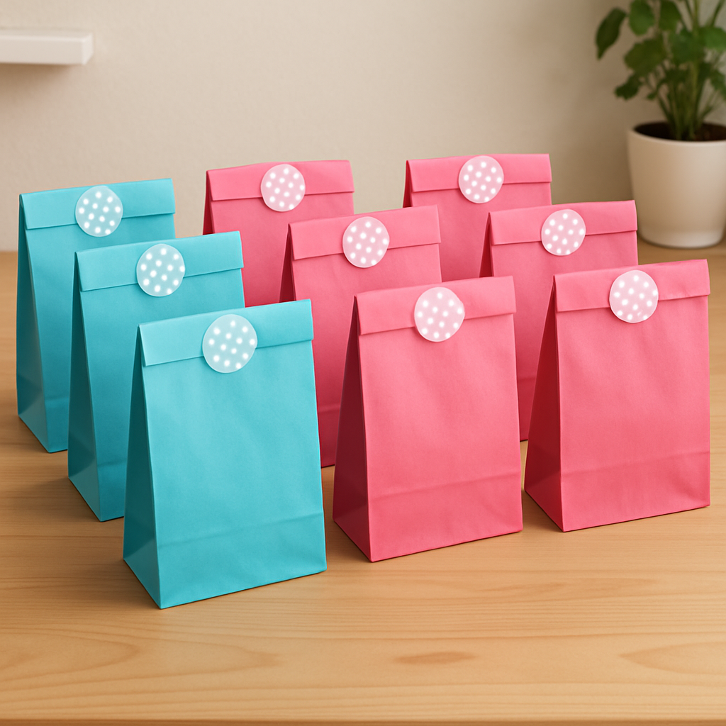 party favor bags display