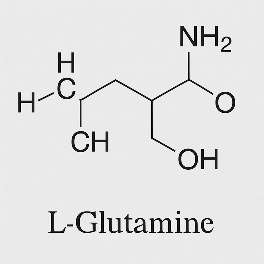 L-Glutamine chemical structure