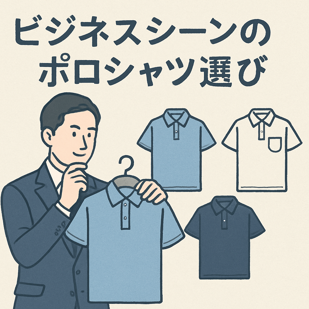 ビジネスシーンのポロシャツ選び