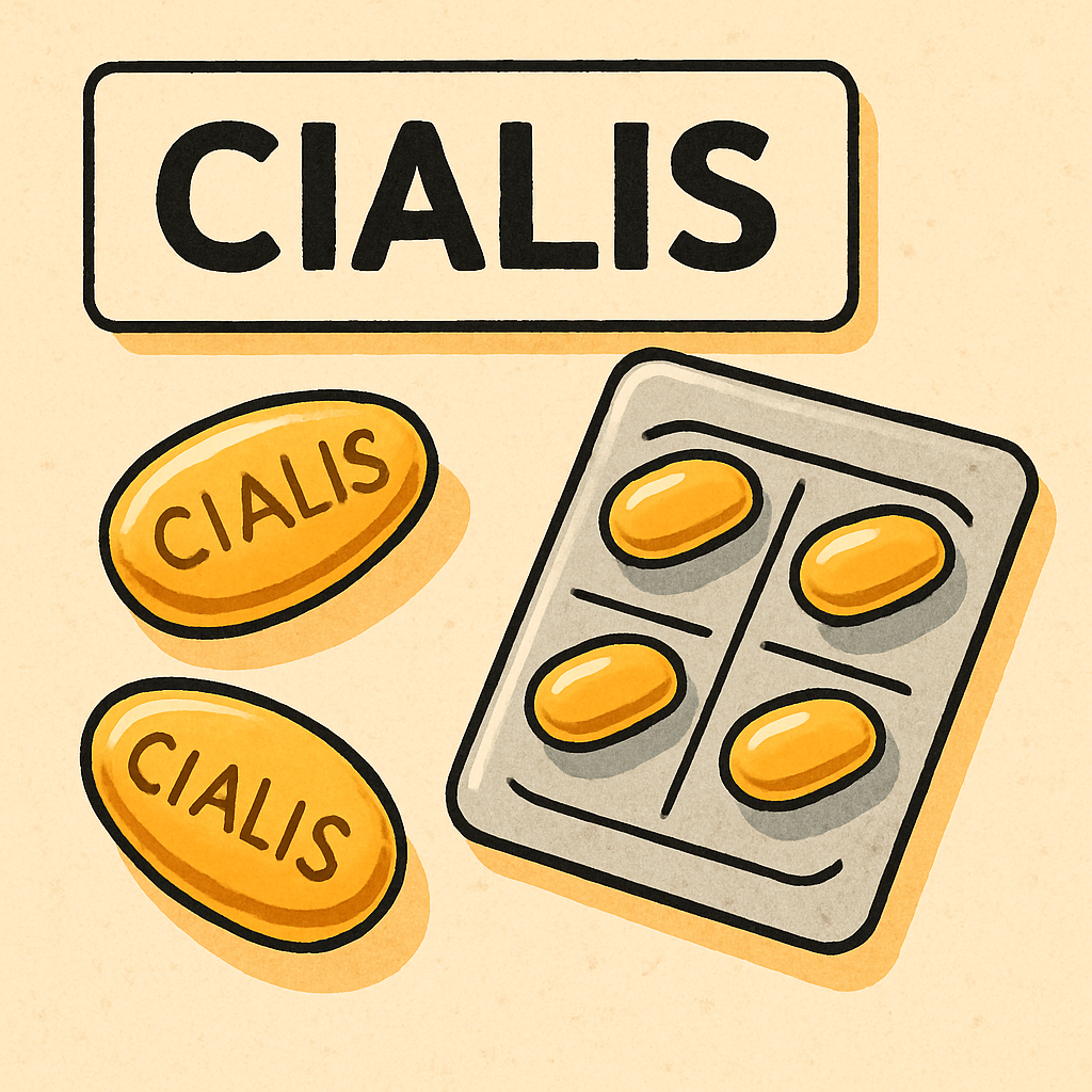 Cialis pills illustration