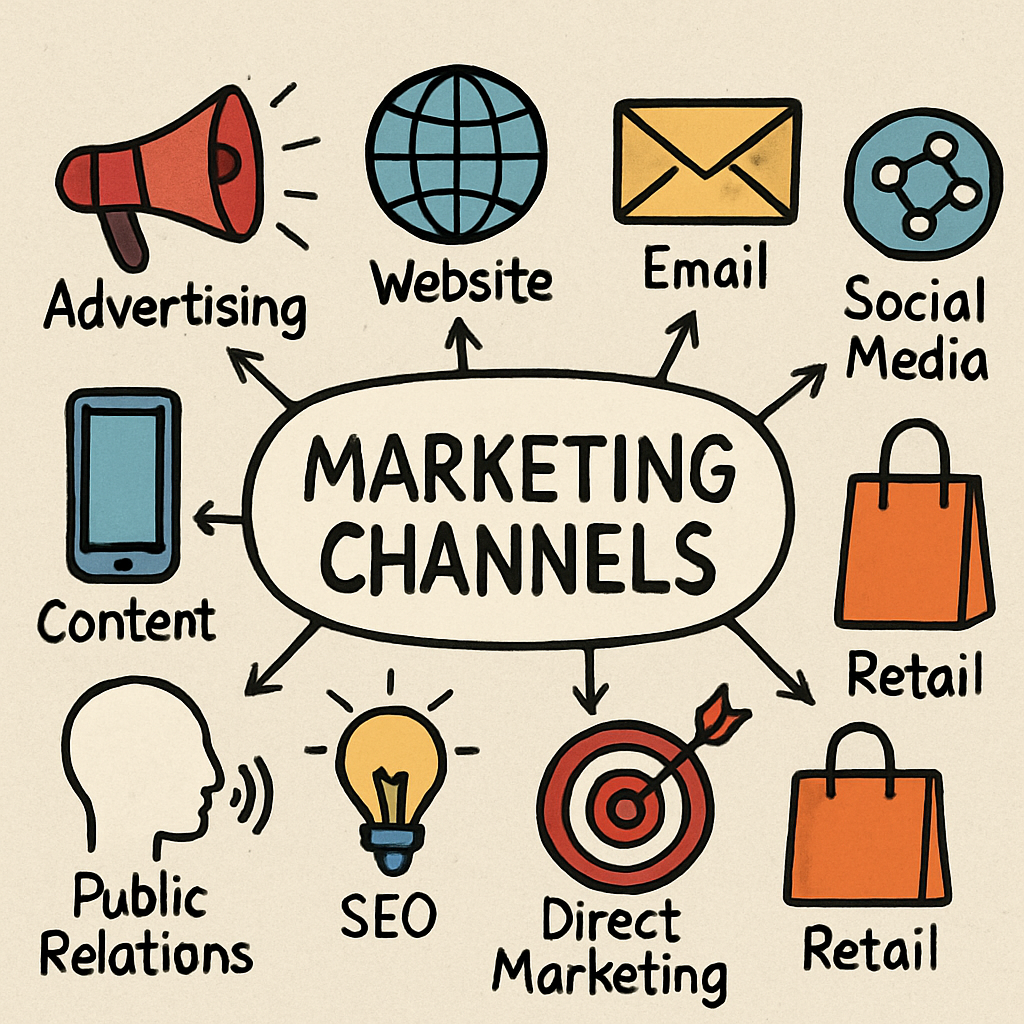 Marketing Channels Illustration