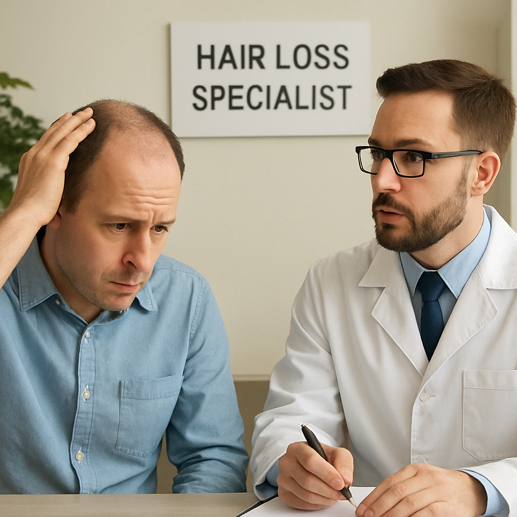 Consulting a hair loss specialist
