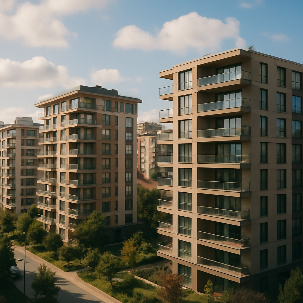 Modern residential buildings in Istanbul