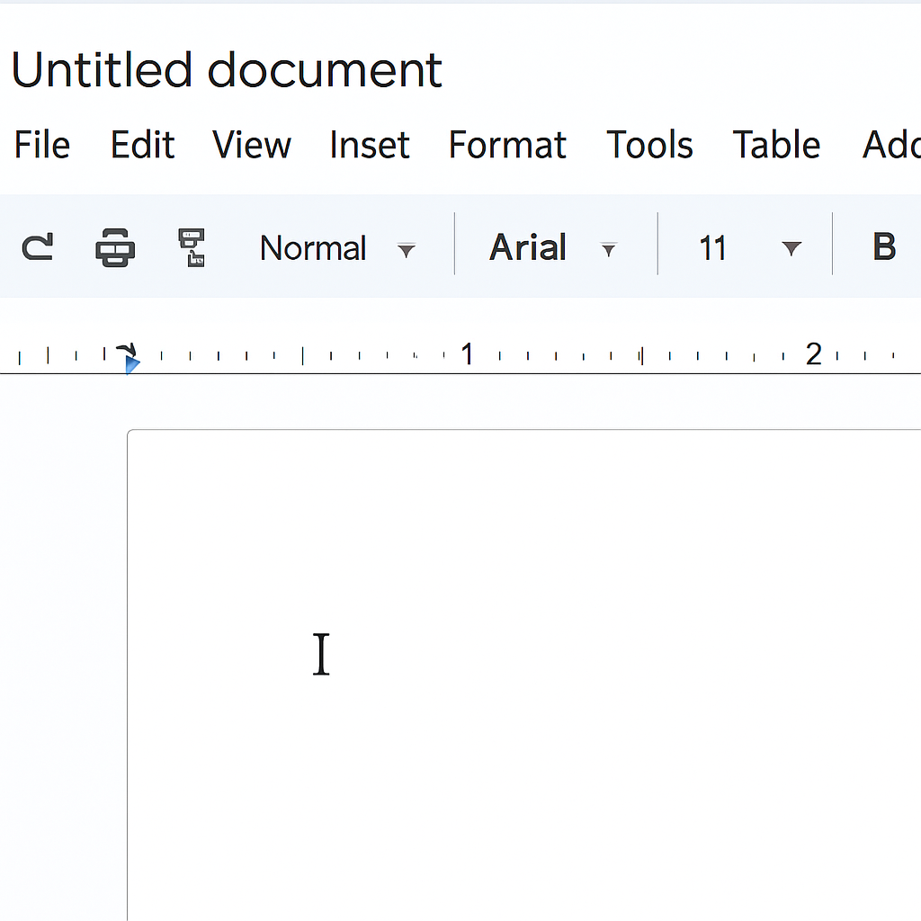 Screenshot of Google Docs interface