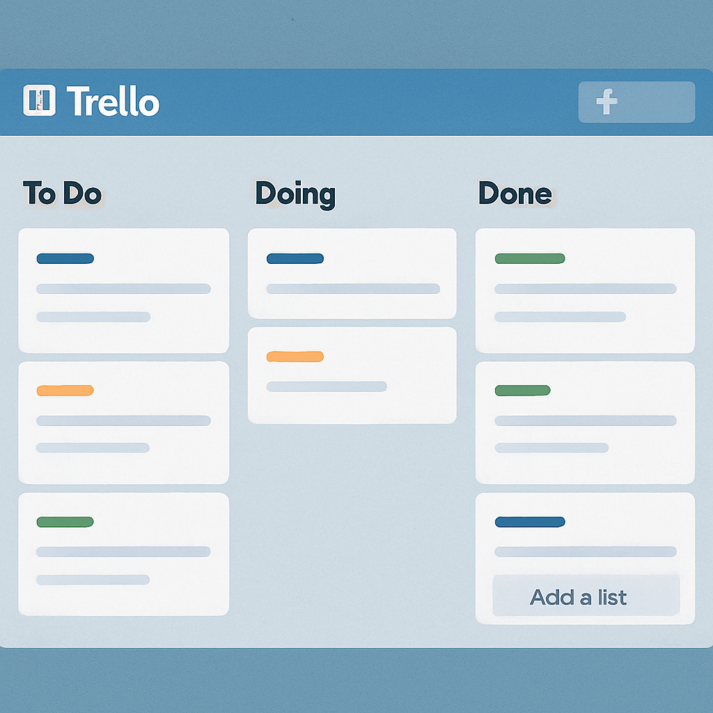 Trello board interface
