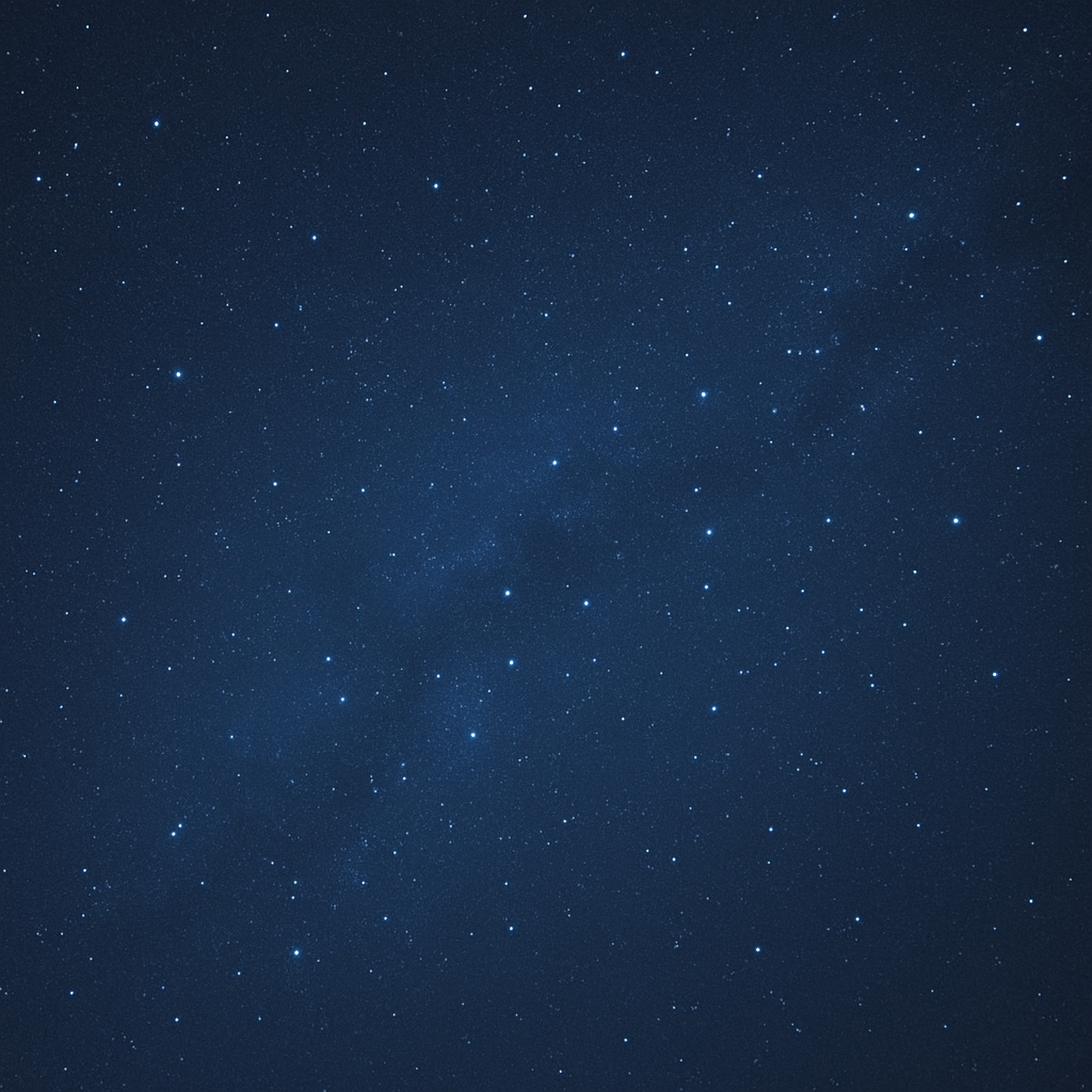 A serene night sky with stars