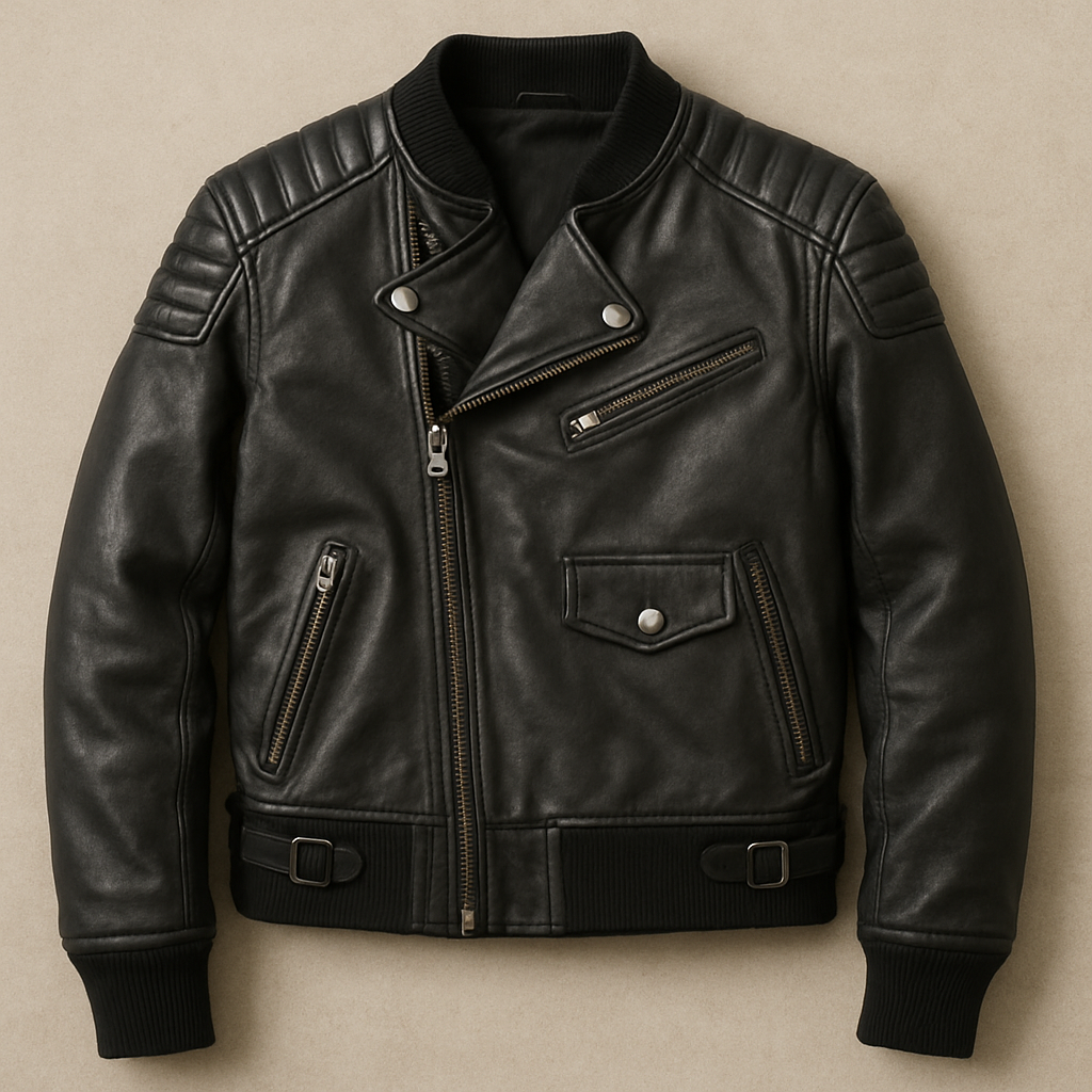 Biker Bomber Jacket Details