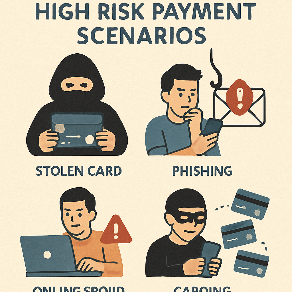 Illustration of high risk payment scenarios